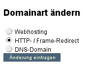 Domain-Typ einstellen